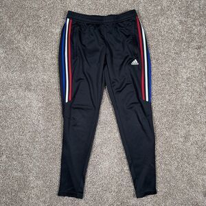 Adidas Tiro 17 Track Pants Women's Medium Black Side Stripe Zip Leg Athletic